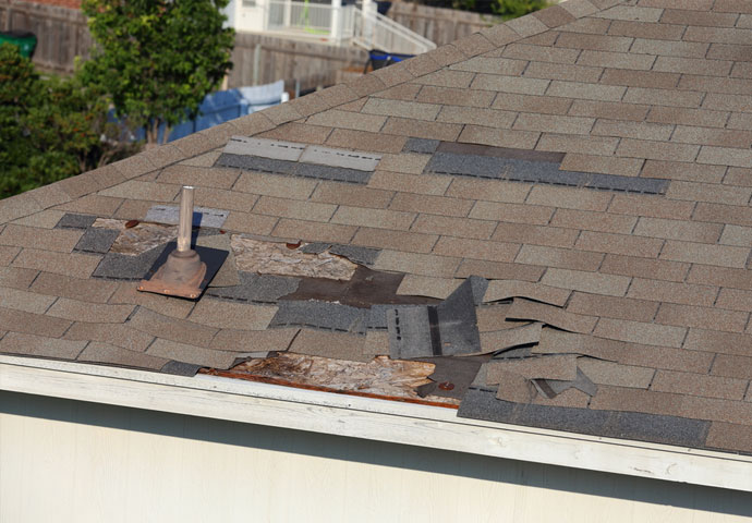 wind and hail damage roof