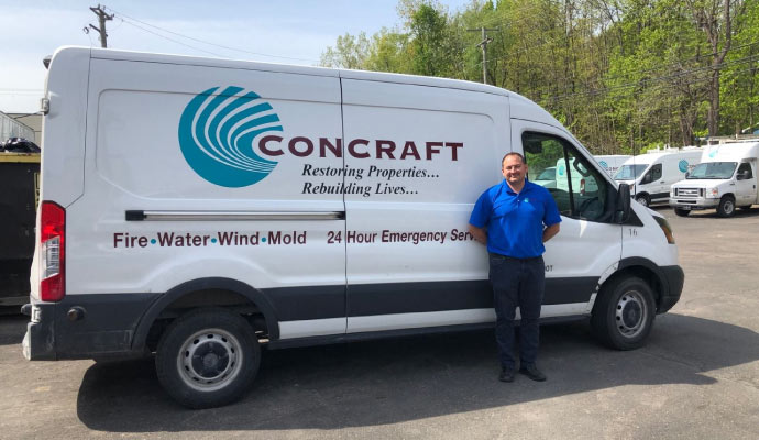 Concraft service van