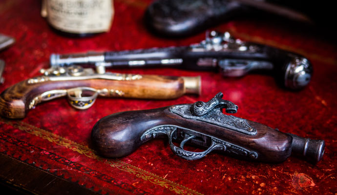 Antique pistols