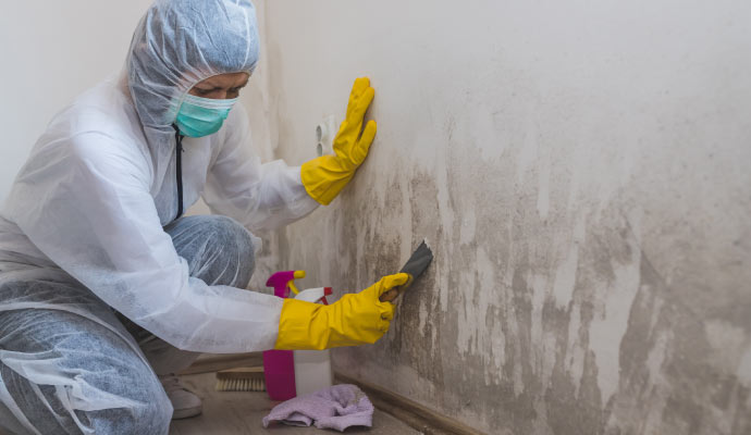 professional mold remediation in residential home