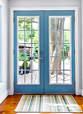 modern glass door