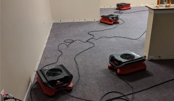 Water removal service with equipment Water removal service with equipment