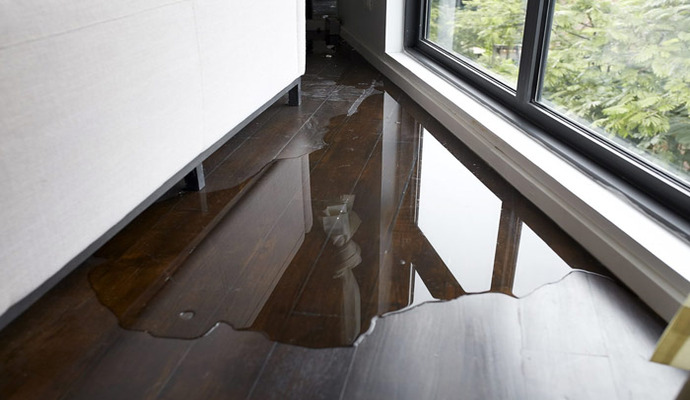 Water damaged floor Water damaged floor